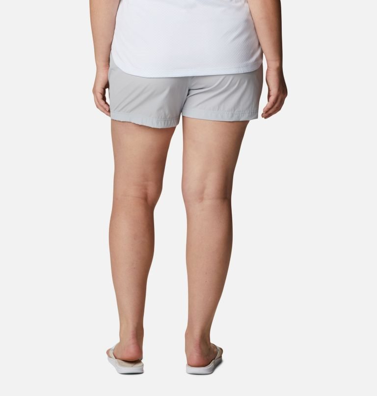 Women's Columbia PFG Coral Point III Shorts Light Grey | Plus Size CA-T0635